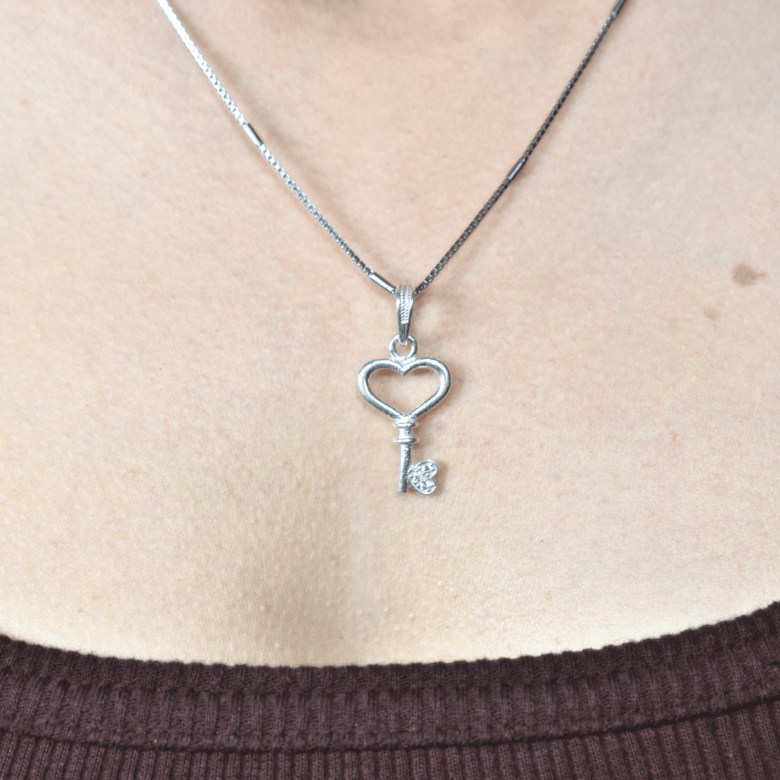 Heart Key Pendant