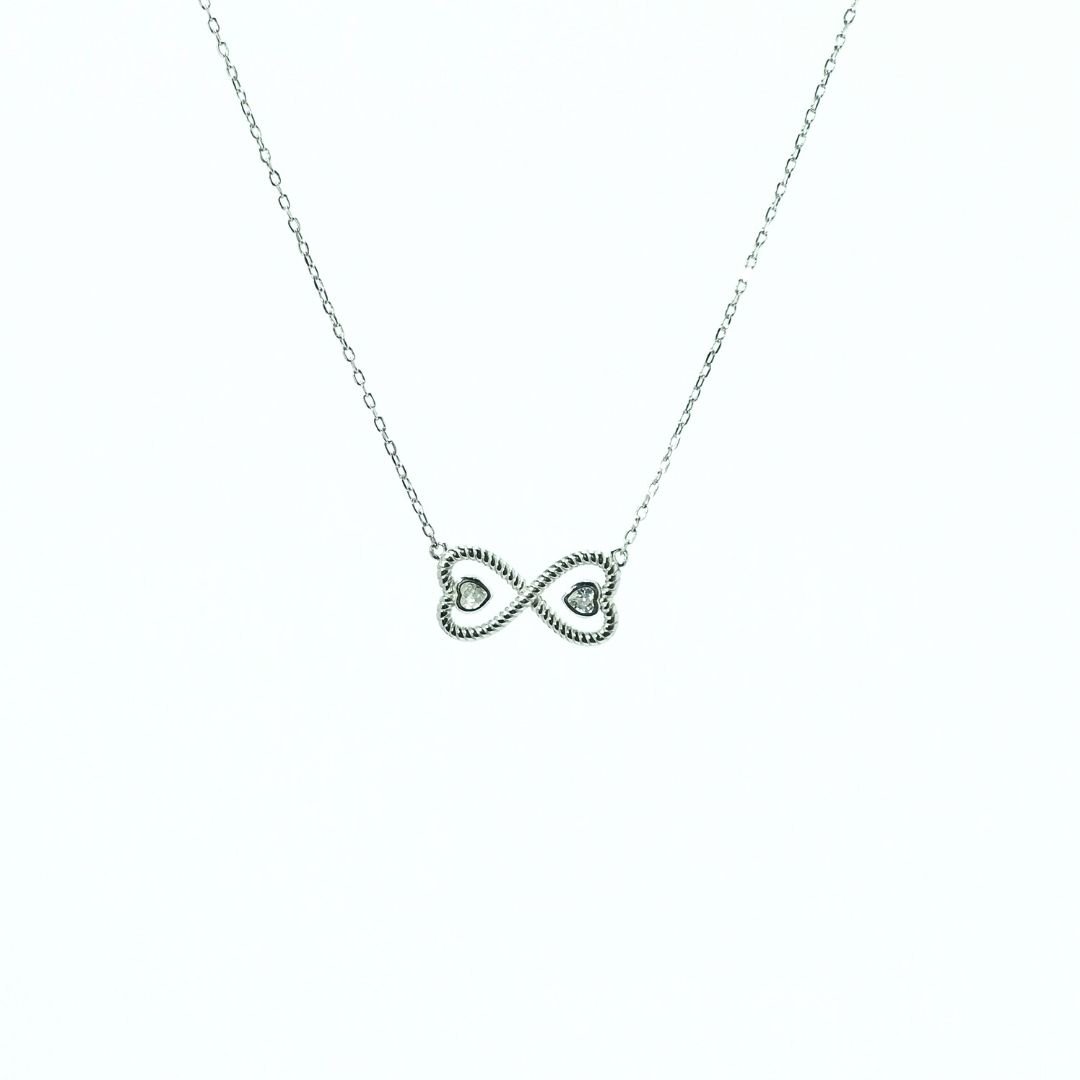 Twisted Infinity Hearts Necklace