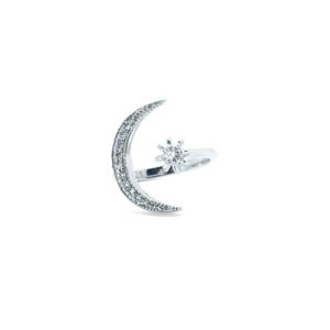 Celestial Crescent Ring