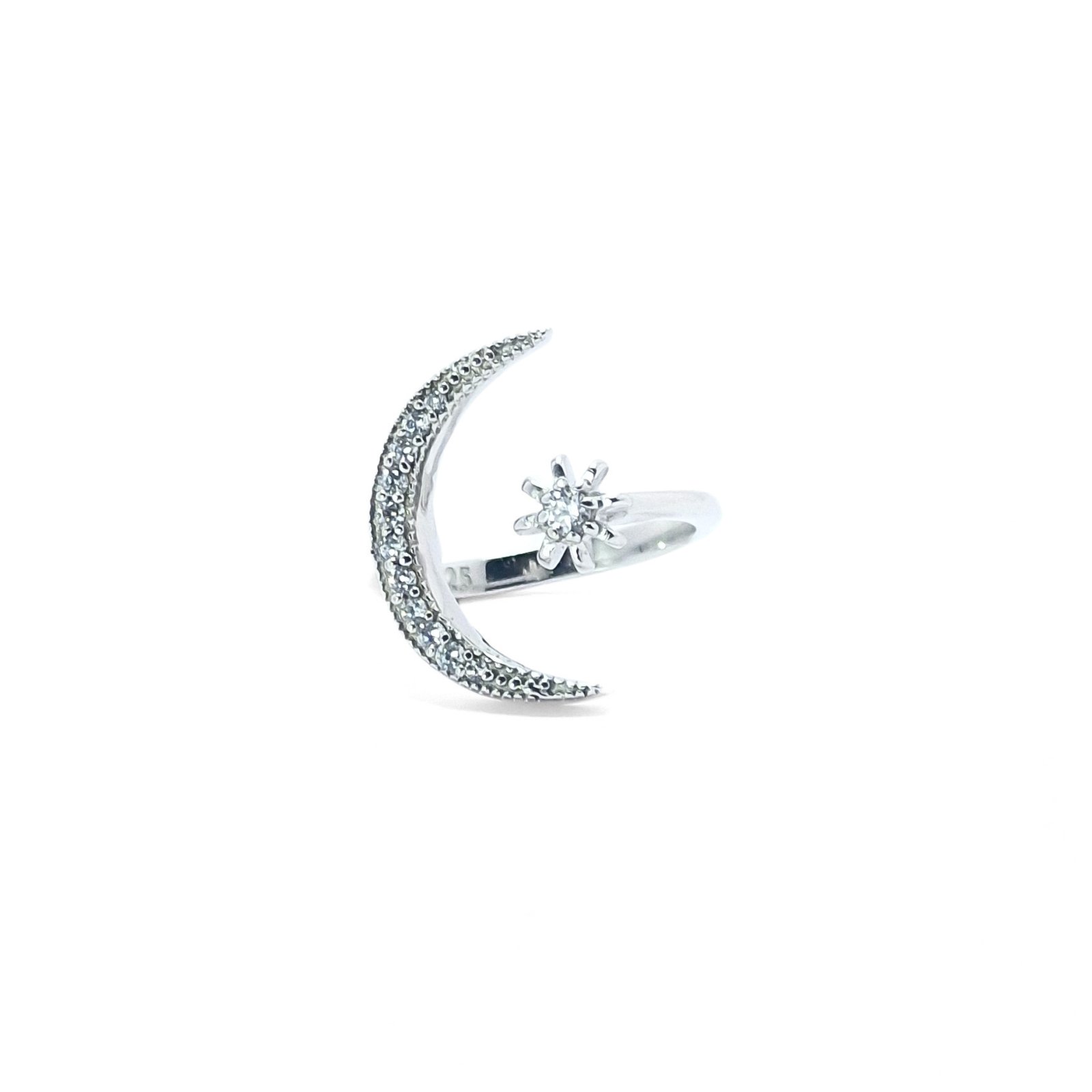 Celestial Crescent Ring