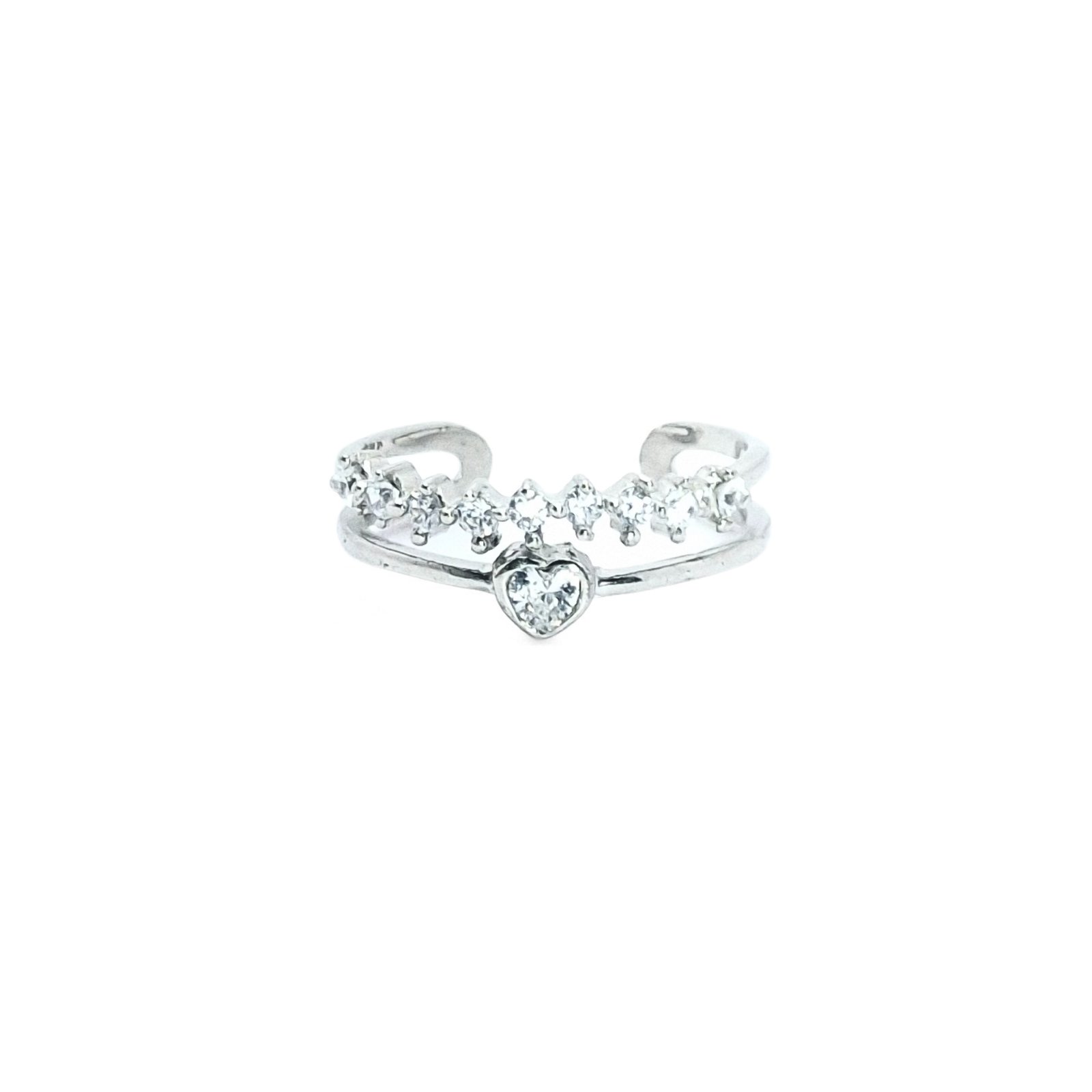Chic Silver Dazzle Ring