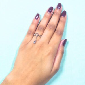 Elegant Drop Chain Ring