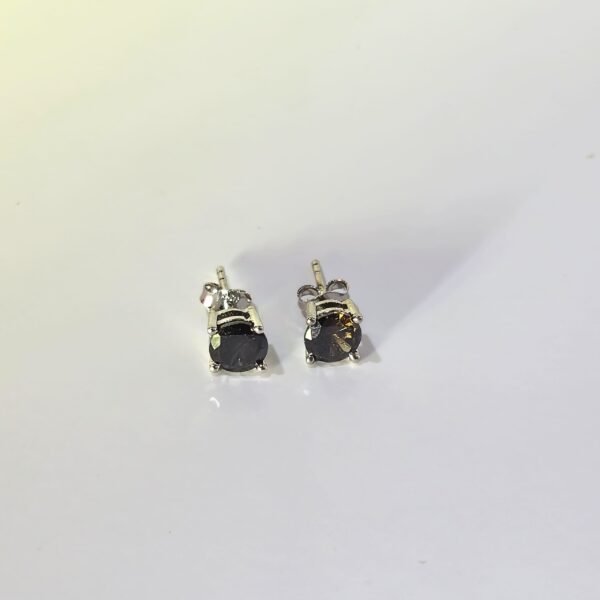 Black Solitaire Studs