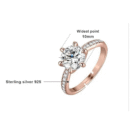 Radiant Bloom Sterling Silver Ring