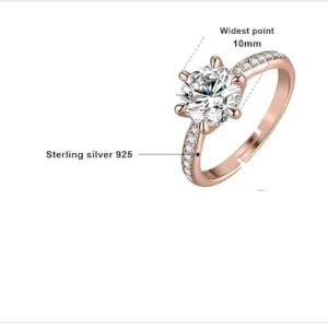 Radiant Bloom Sterling Silver Ring