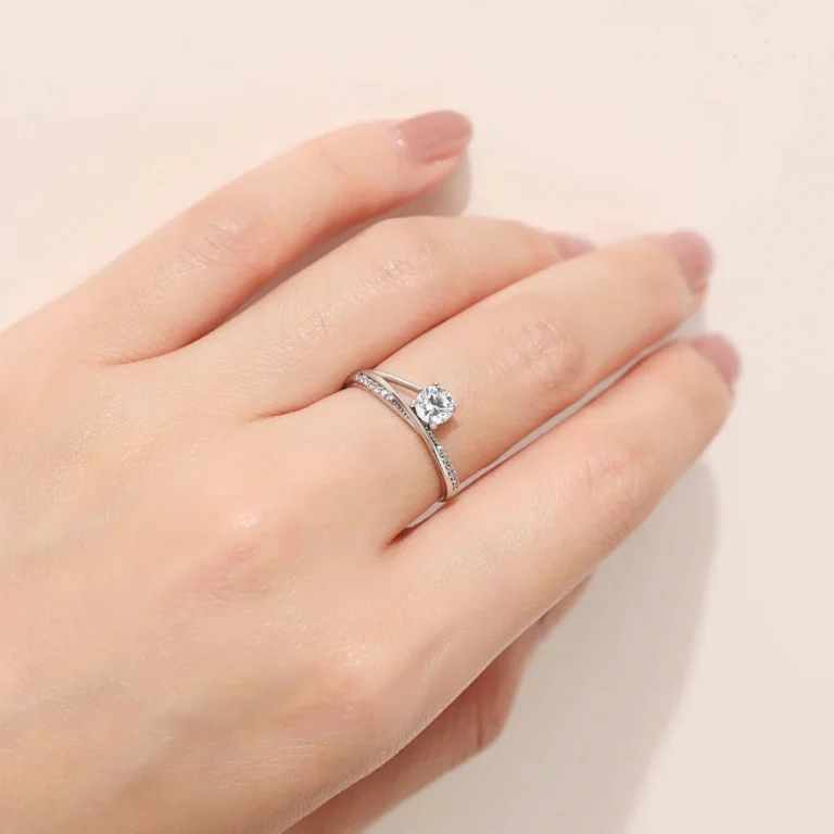 Eternal Spark Sterling Silver Solitaire Ring - Image 3