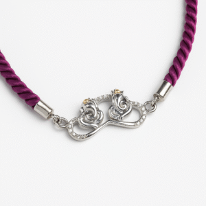 Dual Ganesha Rakhi with Studded Frame – Lustra 92.5 Silver