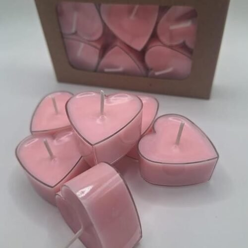 Lustra Heart Shape Tealight Candle Set - 6